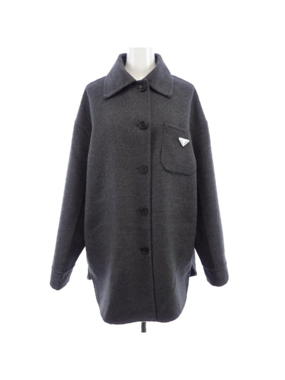 Prada Single Breasted Double Cashewool Purse Jacket